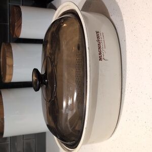 Vintage Magnawave Perfection Microwave Roaster with Lid